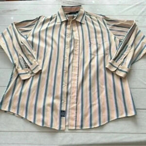 Burberry London Men’s Stripped multi colored long sleeve dress shirt 16 …